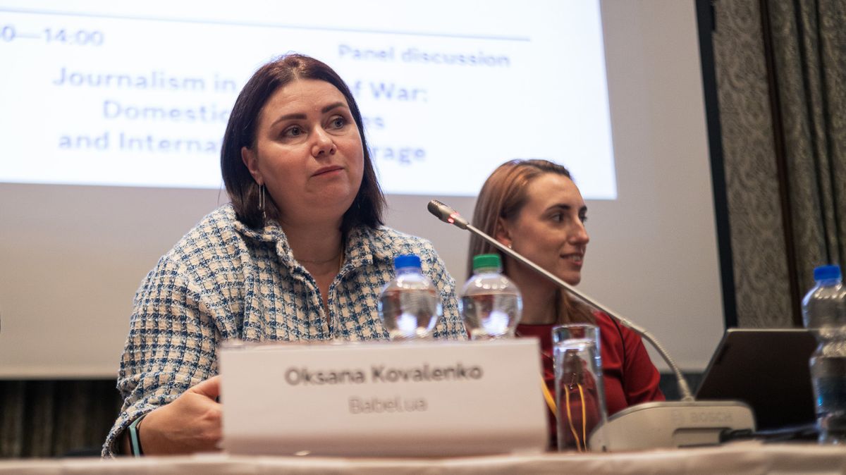 Novinář nesmí zemi škodit, před válkou ani teď, míní ukrajinská reportérka